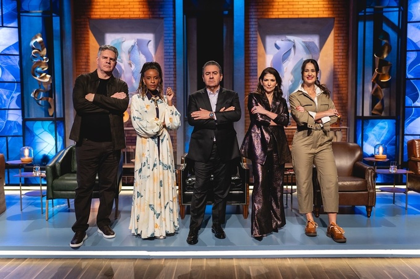 Alexandra Casoni no palco do Shark Tank Brasil